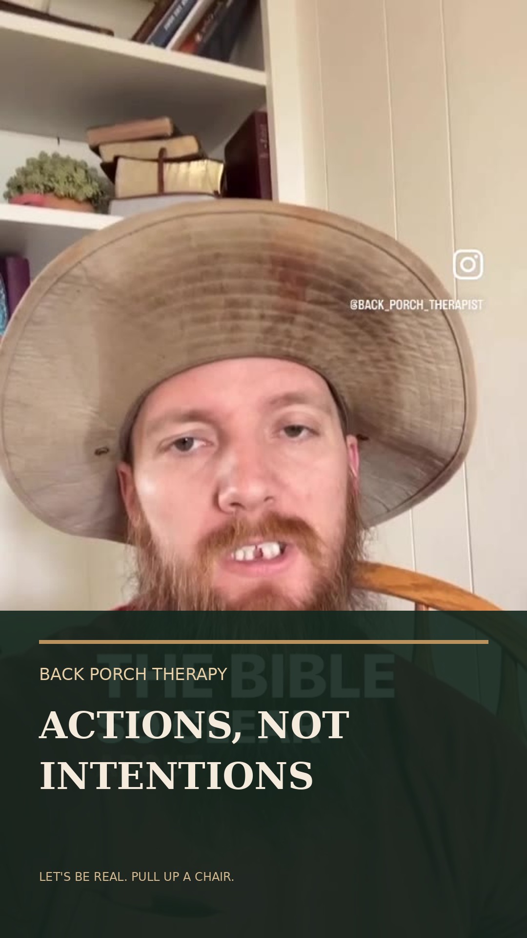 Cover image from original Actions, not intentions video